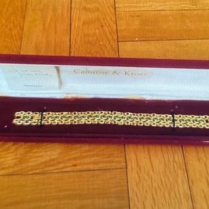 Jaqueline Kennedy gold plated Swarovski Crystal -